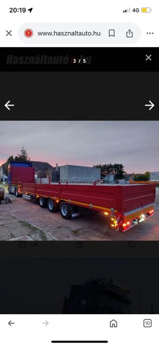 Alta BUDAMOBIL 33000KG Semiremorca extensibila la 3 metrii latime, 33000kg, pret cu TVA