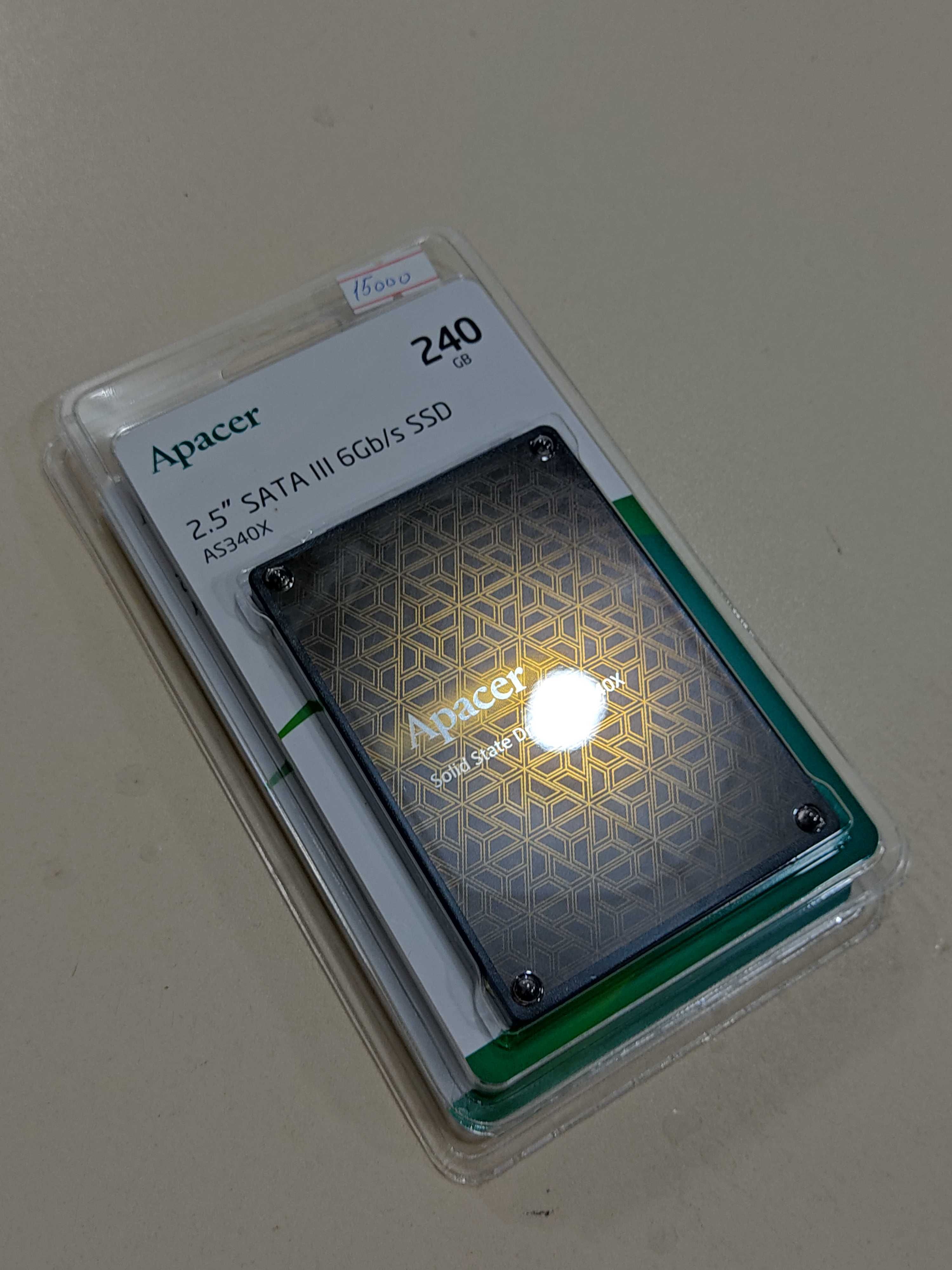 ‼️ SSD диск Apacer 256GB новый 2.5 быстрый жесткий диск SATA III