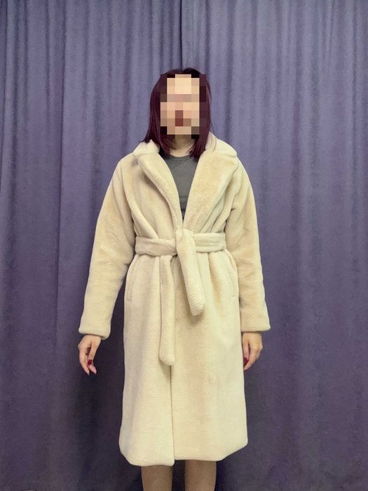 Эко шуба в хорошем состоянии