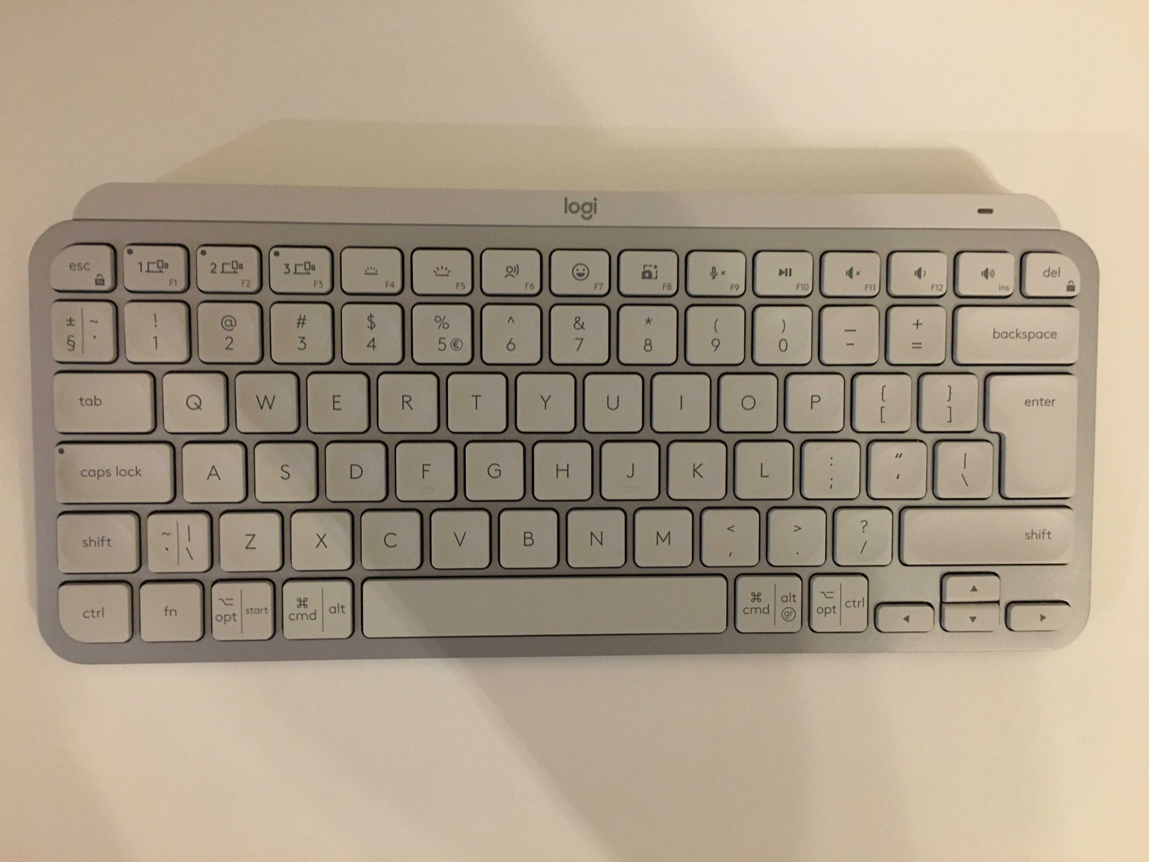 Клавиатура Logitech MX Keys Mini Pale Grey