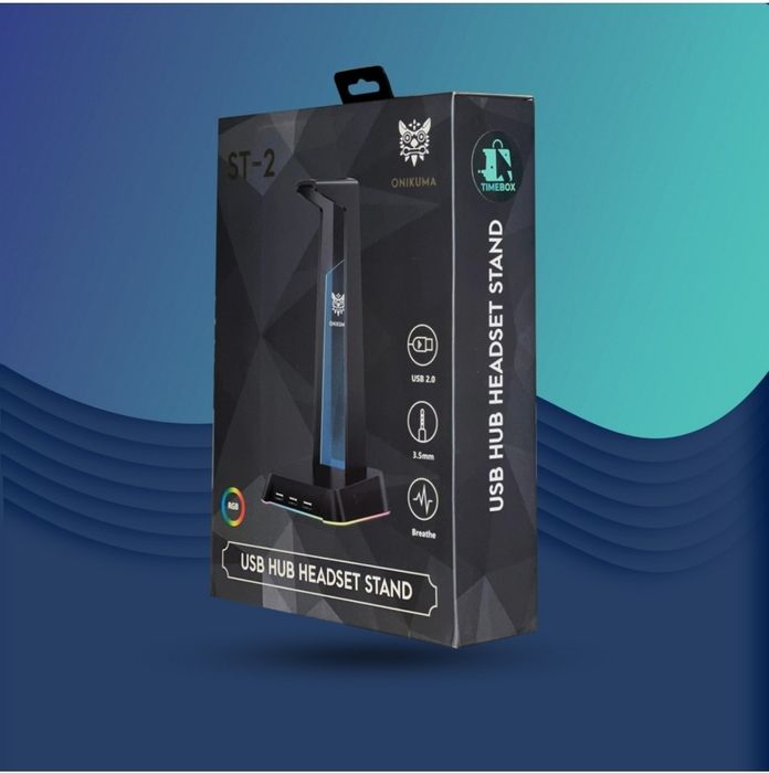 Onikuma ST-2 NOU/Sigilat Suport Casti RGB cu 3 intrari USB si RCA