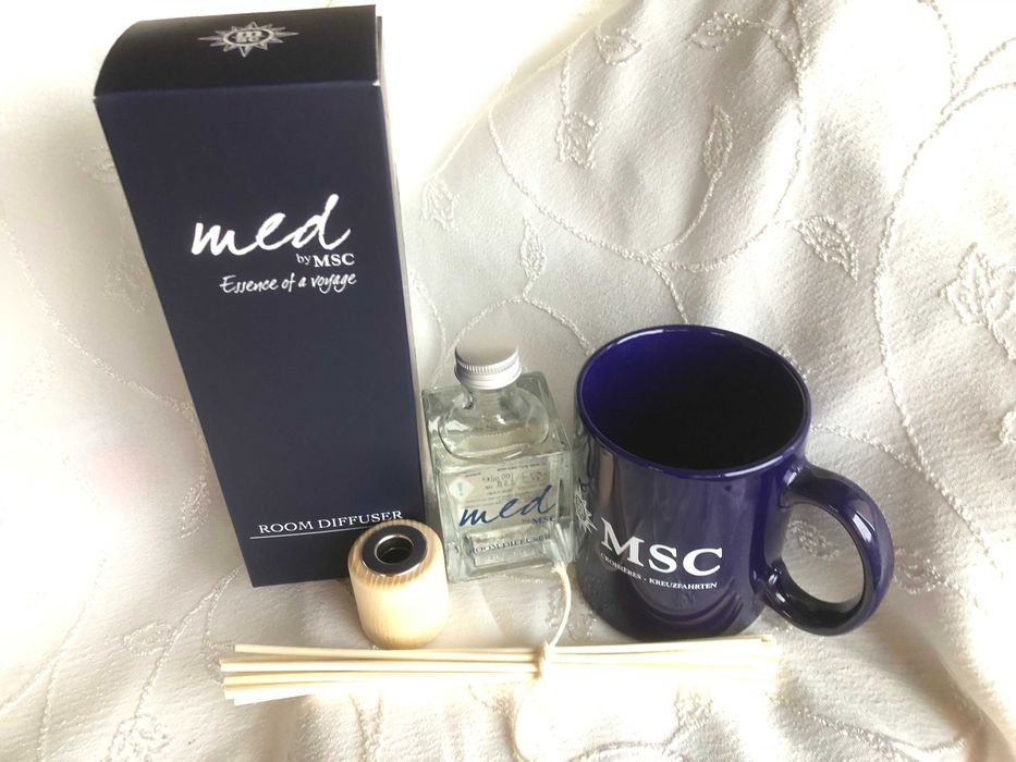 Луксозен ароматен дифузер за стая MED by MSC 100 ml + подарък чаша MSC