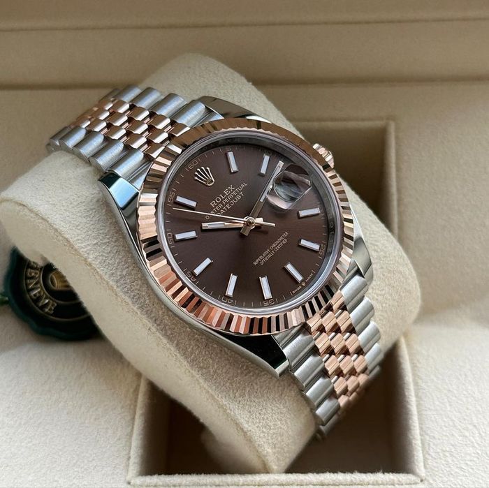 Rolex Date-Just 41,mm dial chocolate