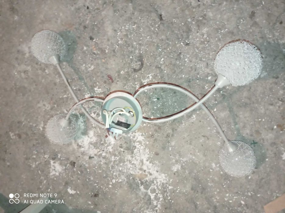 Lustre inox tip candelabru