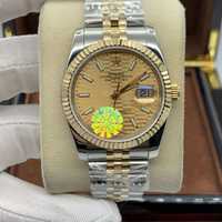 Rolex DateJust 36mm Silver Gold Dial Automatic
