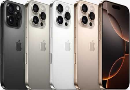 Нов!12м. гаранция! iPhone 16 Pro 128gb Black, White, Natural, Desert