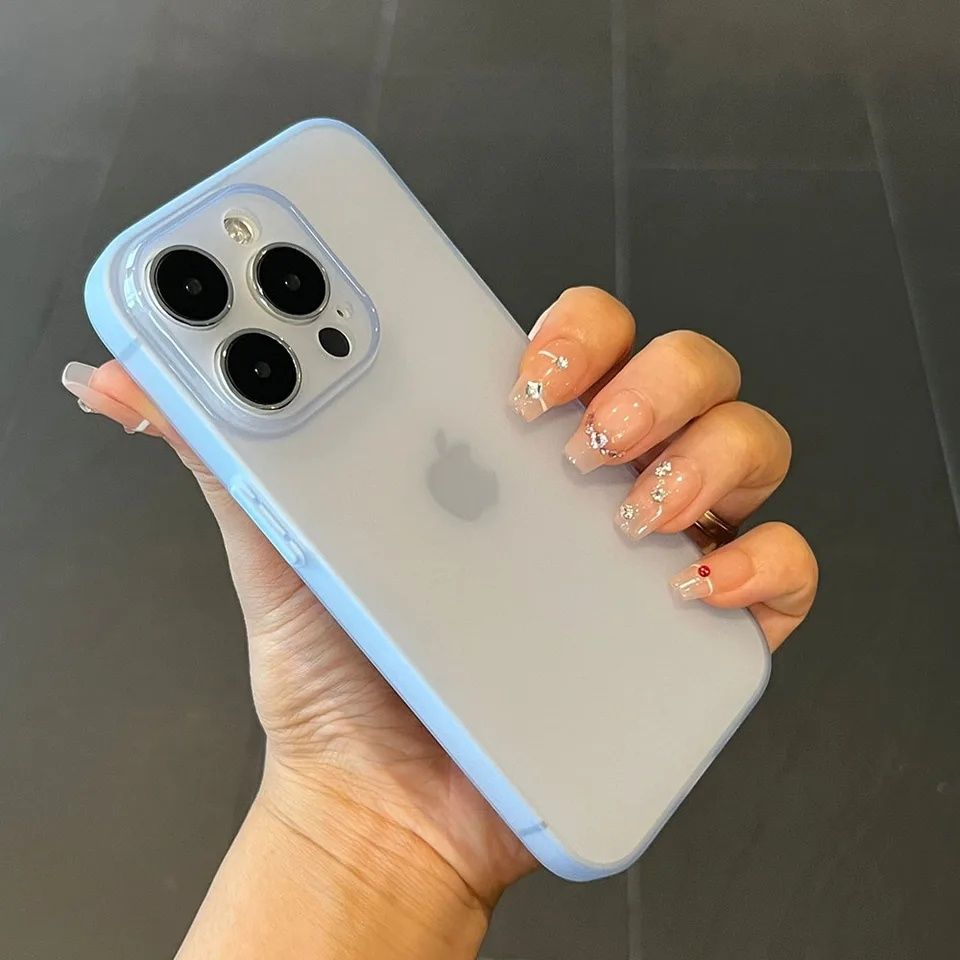 IPhone 15,14,13,12 всички модели Силиконов улта-тънък 0,2мм кейс матов
