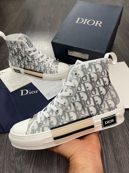 Adidasi D I O R Essentials B23 HIGH-TOP Tenesi Premium din Piele NOI