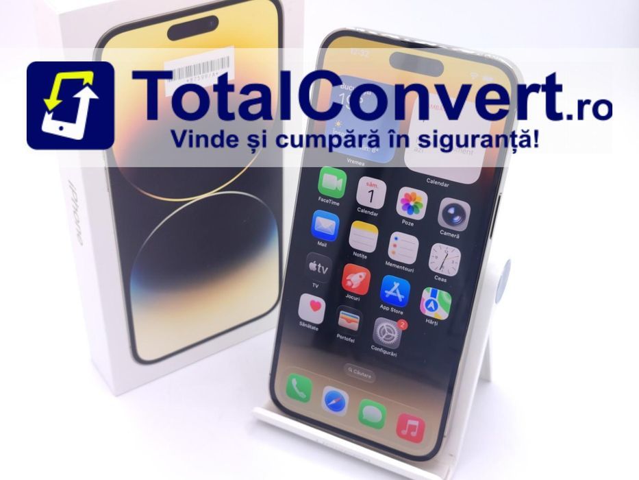 Apple iPhone 14 Pro Max 256GB Gold 8GB, Garantie 24 luni | #D87599