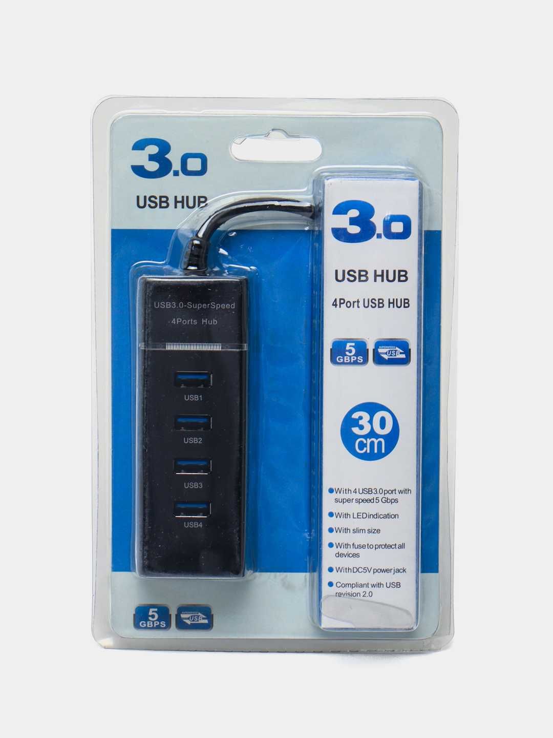 USB разветвитель 3.0 HUB 4 ports
