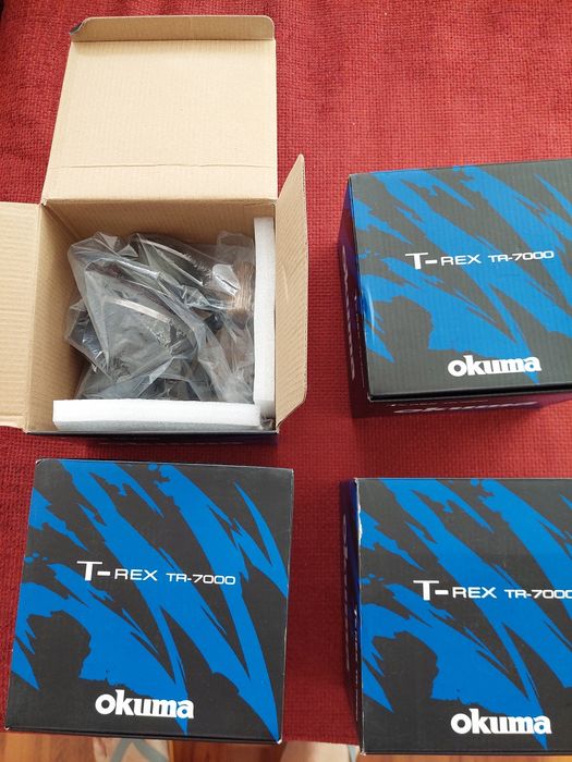 Set 4 mulinete crap OKUMA T-REX 7000