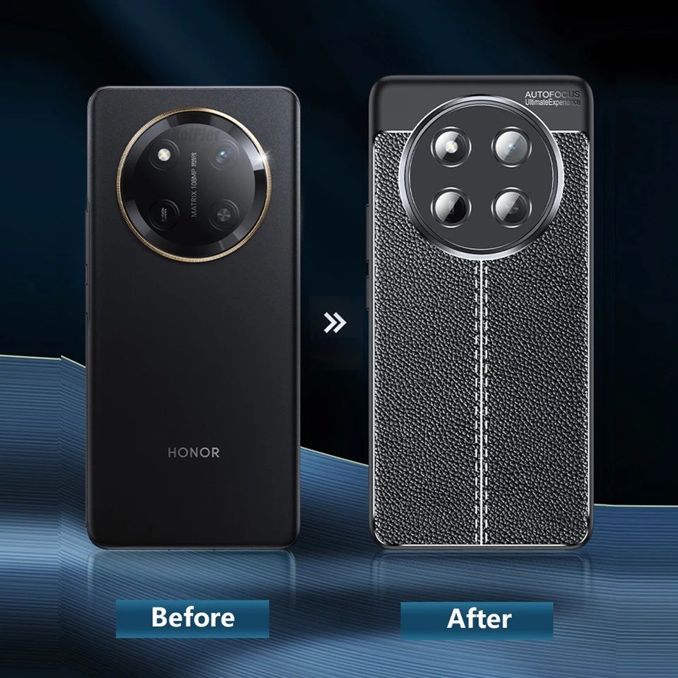 Honor Magic 7 Lite / 7 Pro / Лукс кейс гръб кожена шарка