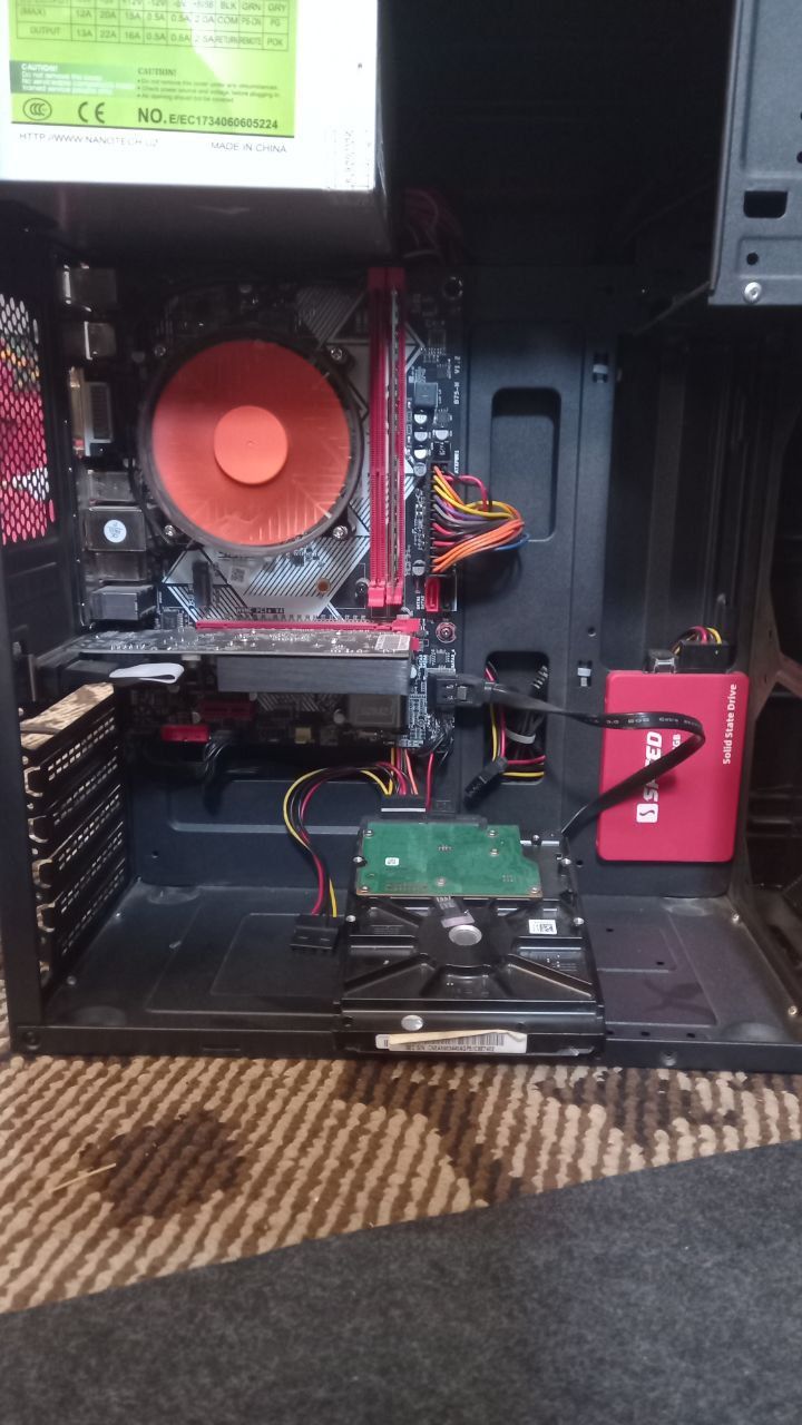 Kampyuter ddr3 lik 22manitor klavtura+mishka+kovrik+win 10 pro tayyor