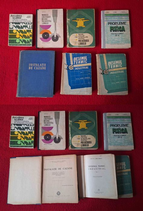Carti diverse (desen tehnic, industria lemnului , psihologie etc )