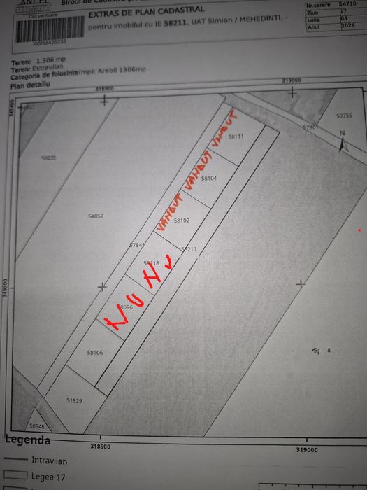 Vand teren Simian parcelat oferta bomba