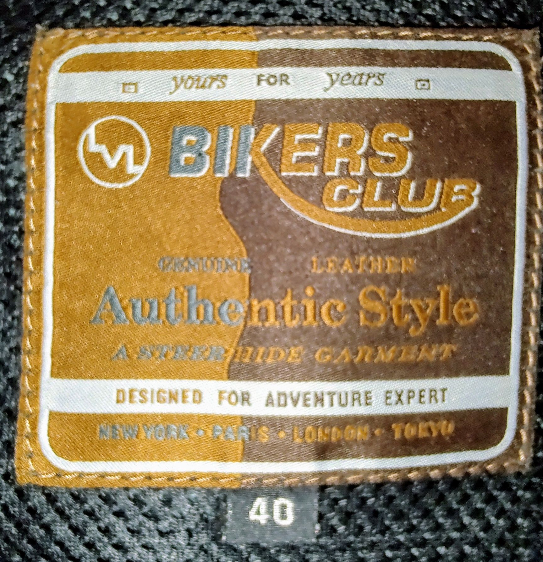 Geacă moto piele, Bikers Club, S-40