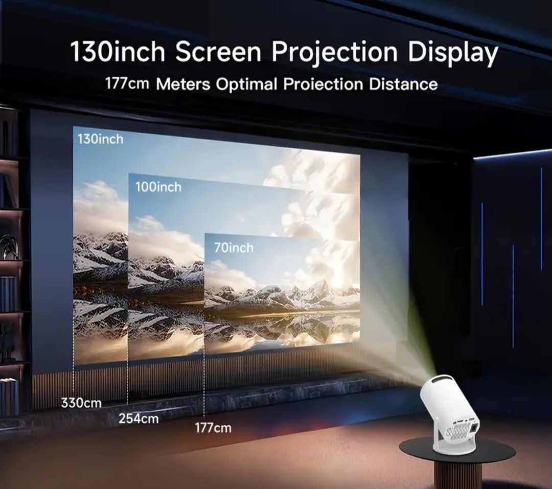Proiector Ultra HD - Model inteligent: Netflix, Amazon prime, android