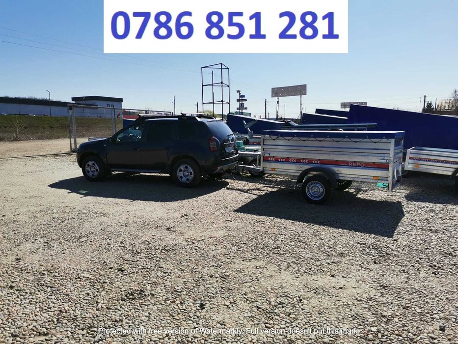 Remorca Auto 750 Kg Dublu Ax Mono Ax Transport Auto Moto Atv  Oferta