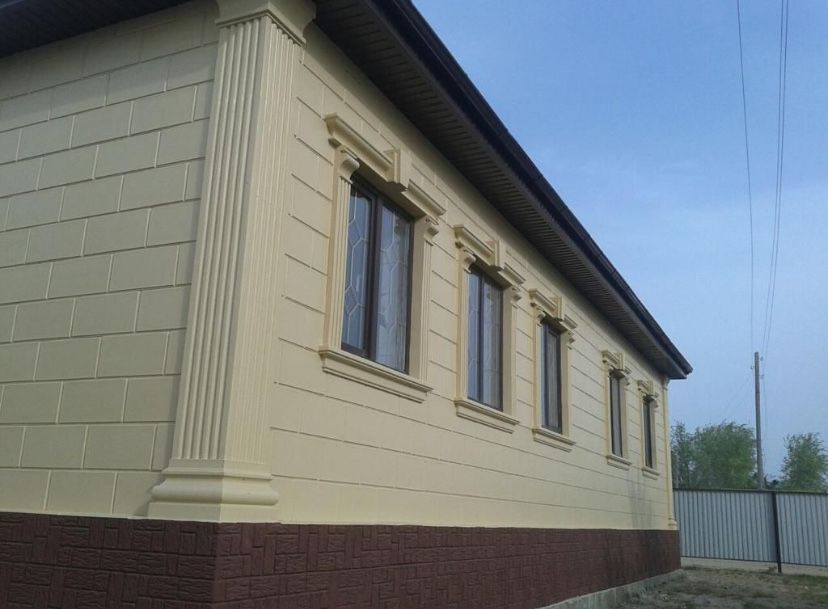 Термопанели Травертин Кирпич фасад облицовка утепление 30мм фибробетон