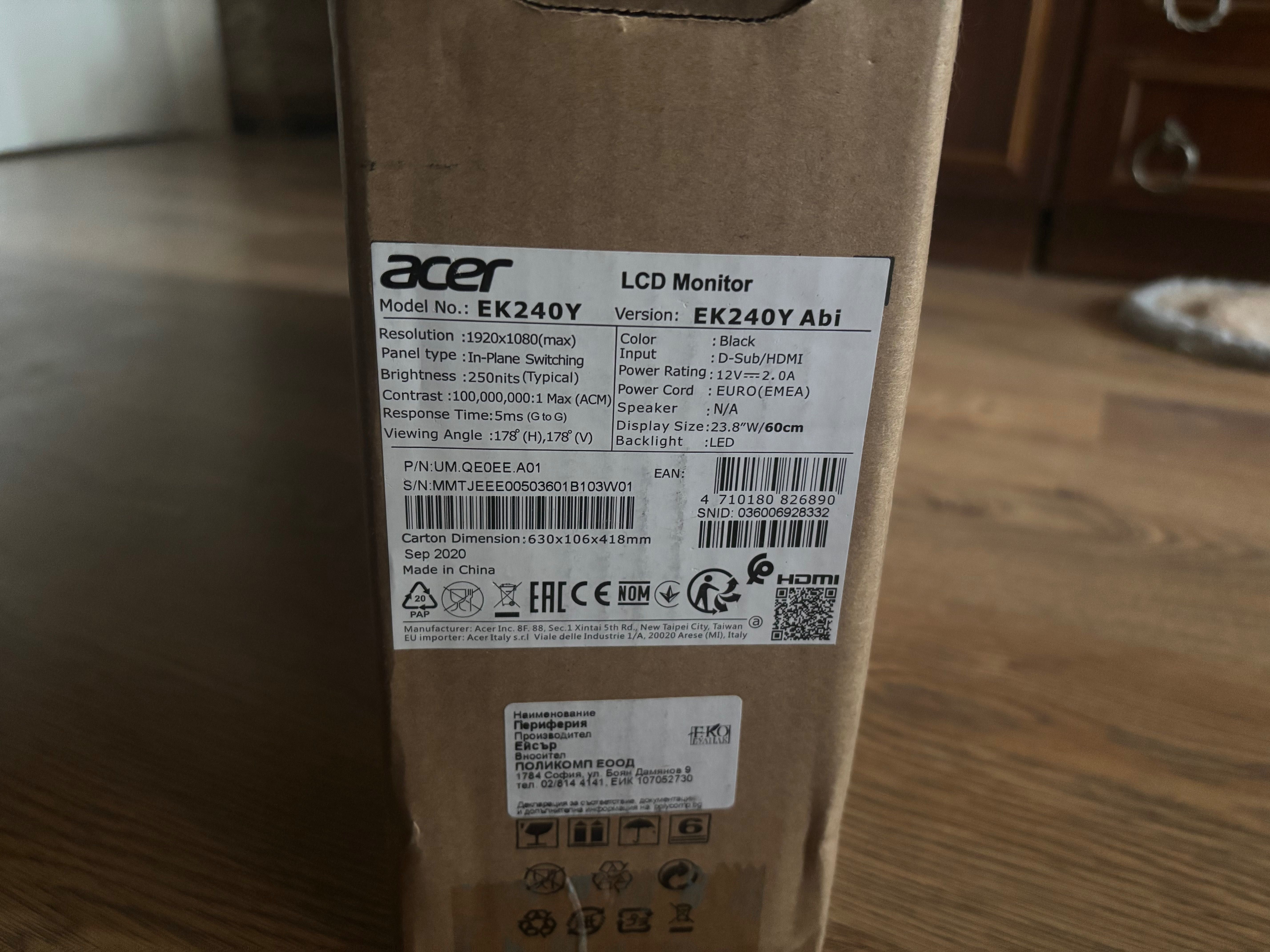 Монитор Acer EK240Y