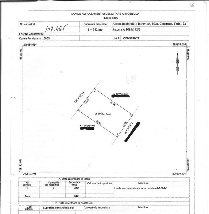 Teren intravilan Constanta zona Km5-Vila Cucoanei