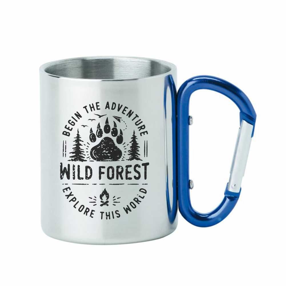 Cana Inox Cadou Personalizata – Begin The Adventure – Wild Forest
