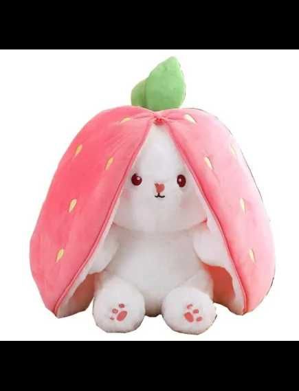 Плюшено зайче в ягода, трансформираща плюшена играчка подарък за дете