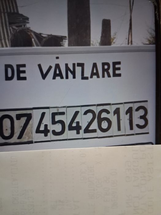 Vind teren cu casă și fînar cu cadastru în Com Vedea Sat Ciurești Arge