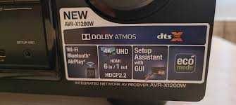 Receiver Denon AVR-X1200W, Dolby Atmos, dtsX, 7Ch x145 W, HDMI 3D, 4K