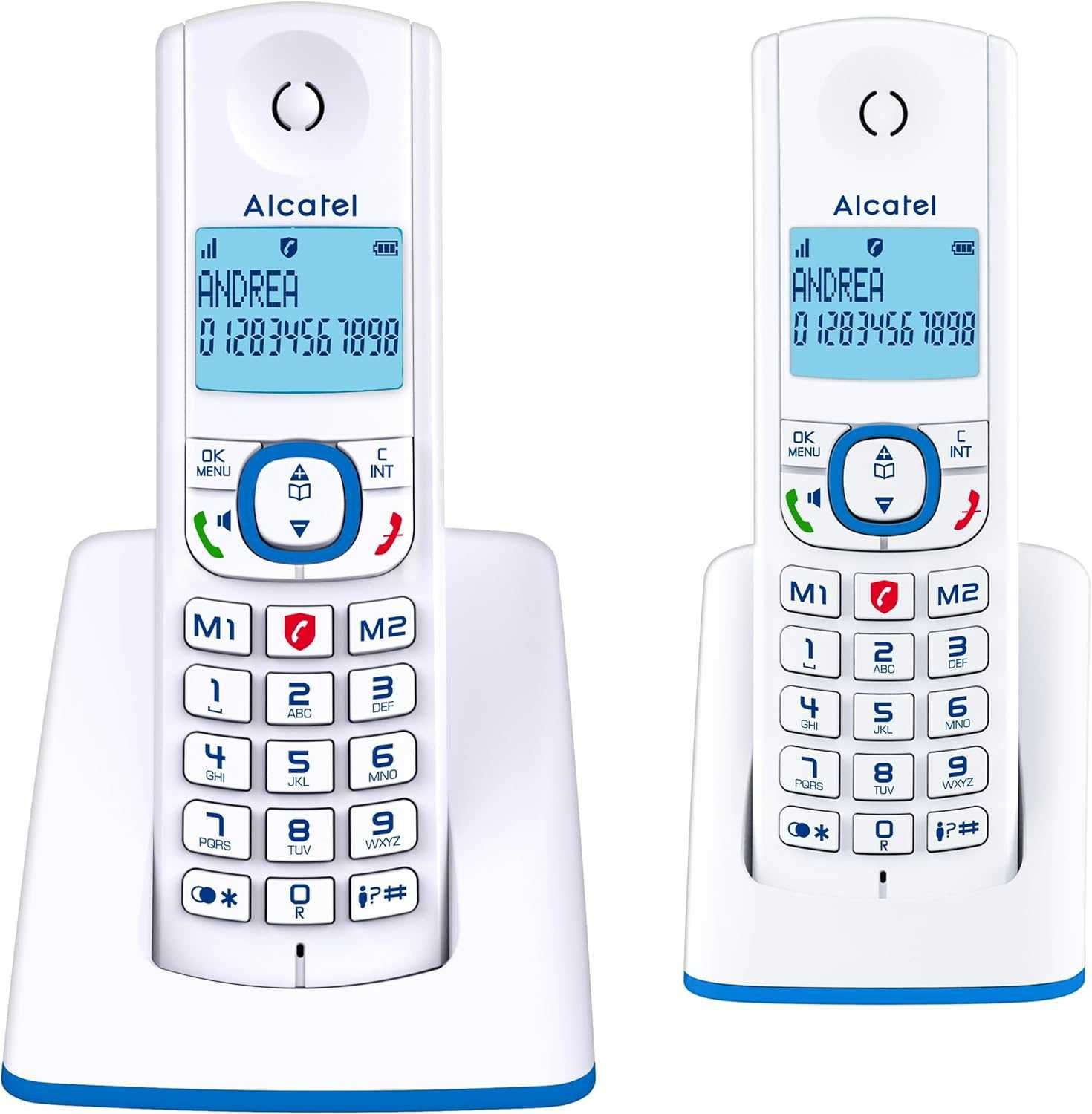 Безжичен телефон Alcatel F530 Duo с 2 слушалки
