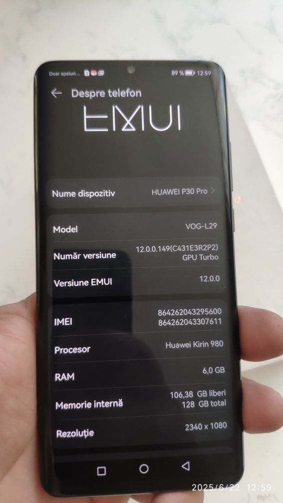 Huawei P 30 pro - impecabil full box - dual SIM - poze reale