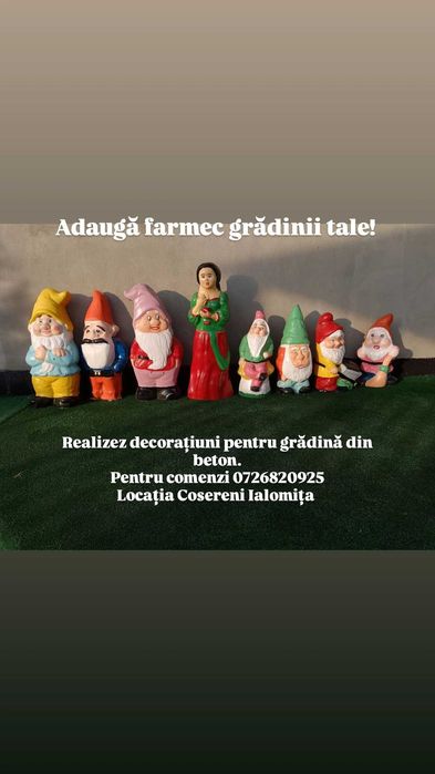 Decorațiuni pentru grădină din beton