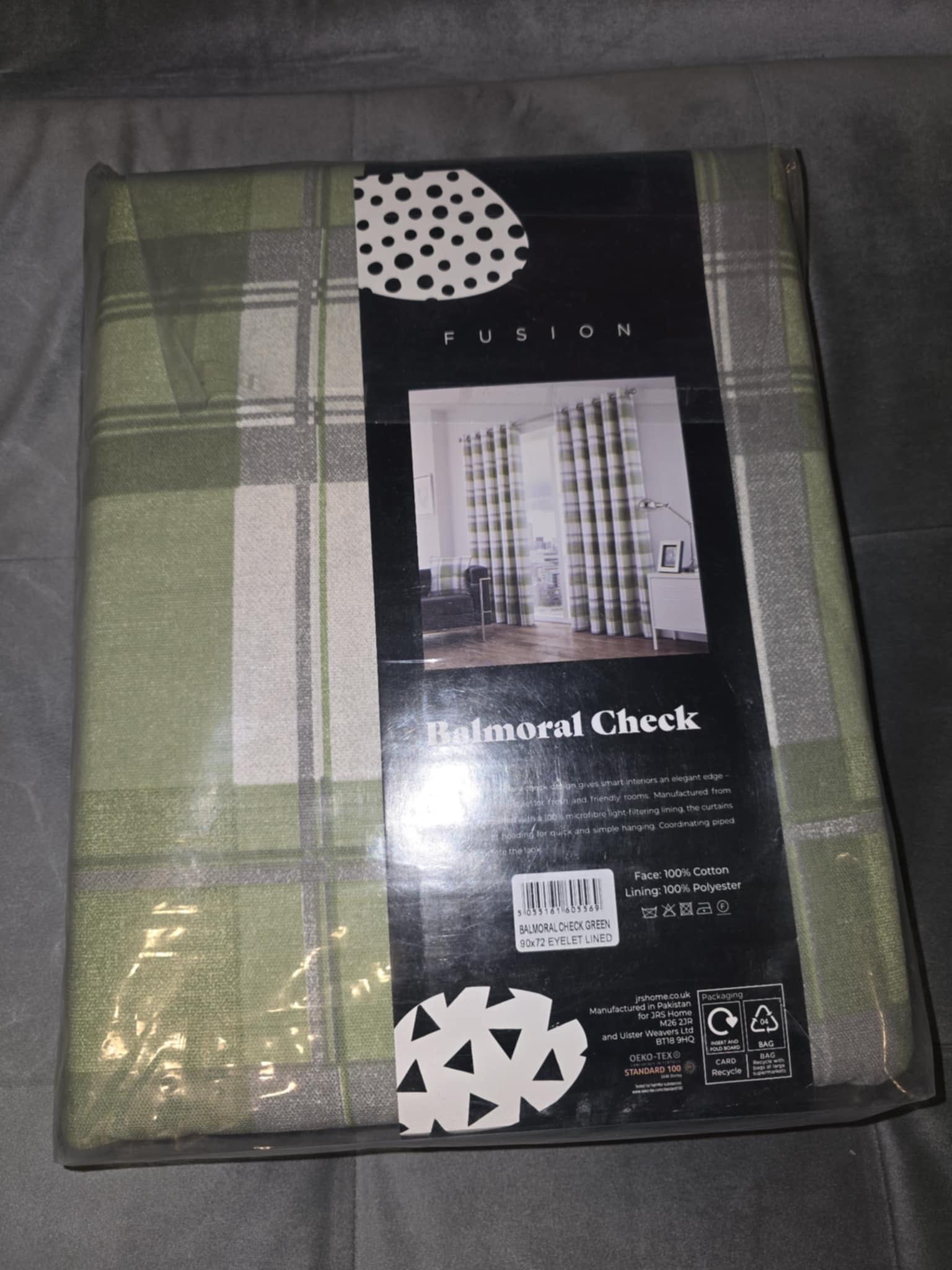 Fusion Balmoral check 228x183 см пердета,завеси