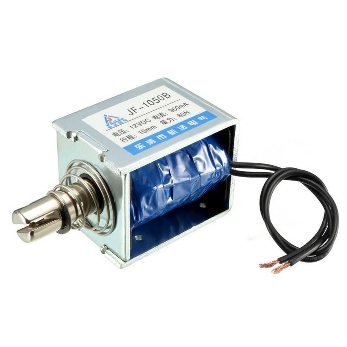Solenoid electromagnet sourcing map DC 12V 360mA 60N 10mm