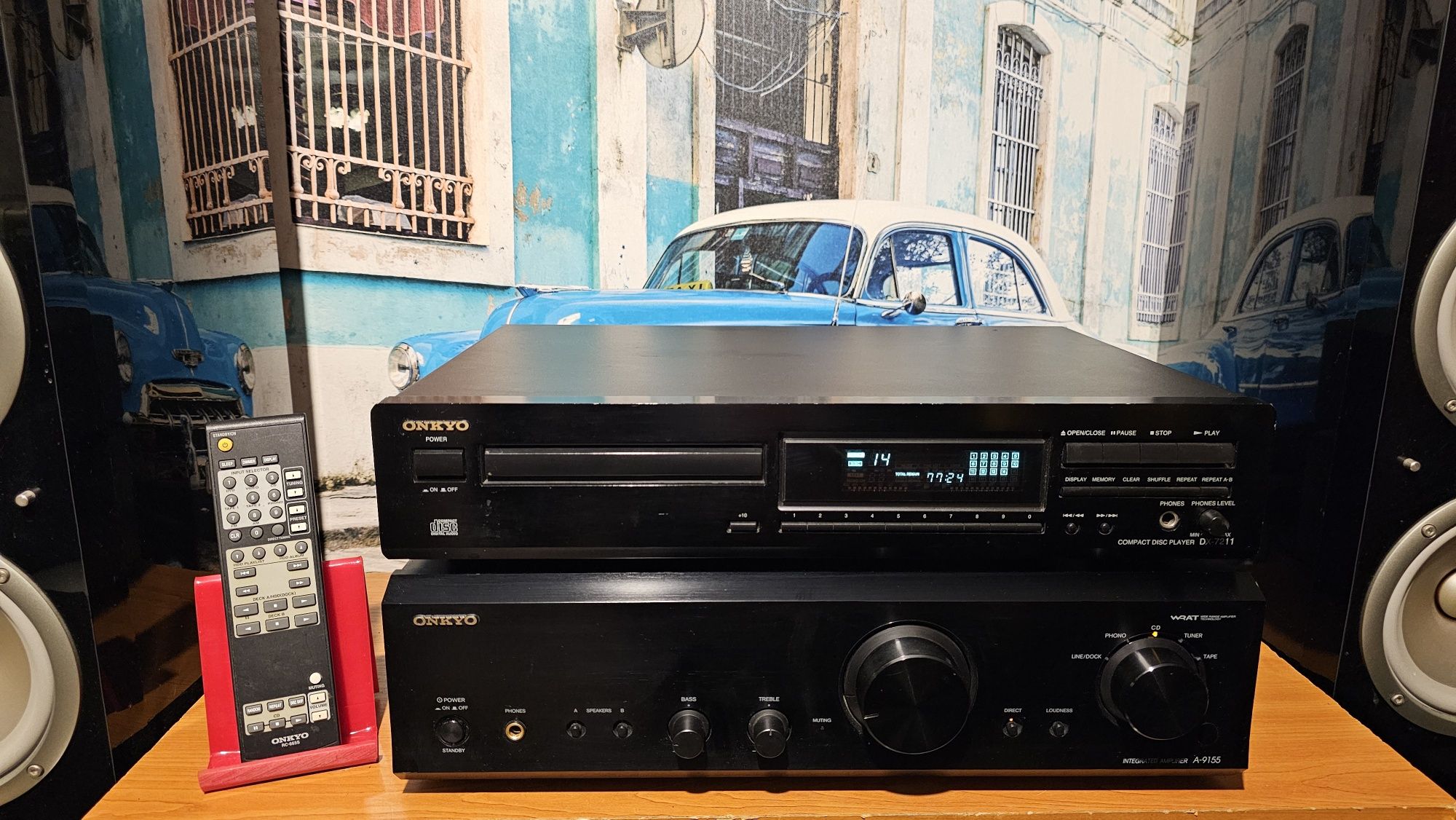 Amplificator - stație Onkyo A 9155 si / sau cd player Onkyo DX 7211