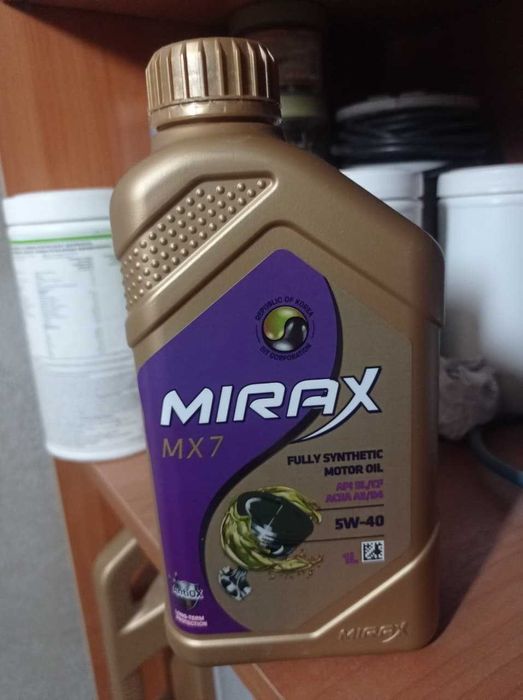 Масло для двигателя Mirax 5w-40