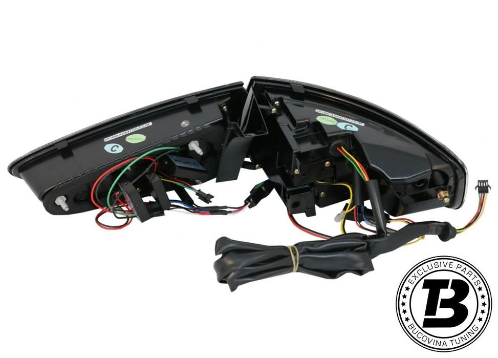 Stopuri Full LED compatibile cu A4 B8 Sedan Smoke Design