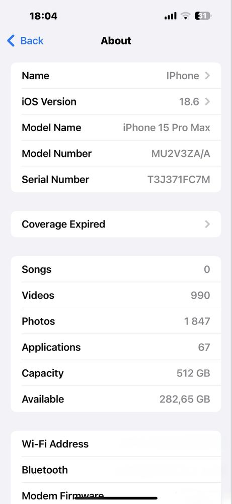 Iphone 15 pro max 512 gb