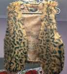 Vesta  blană tip leopard