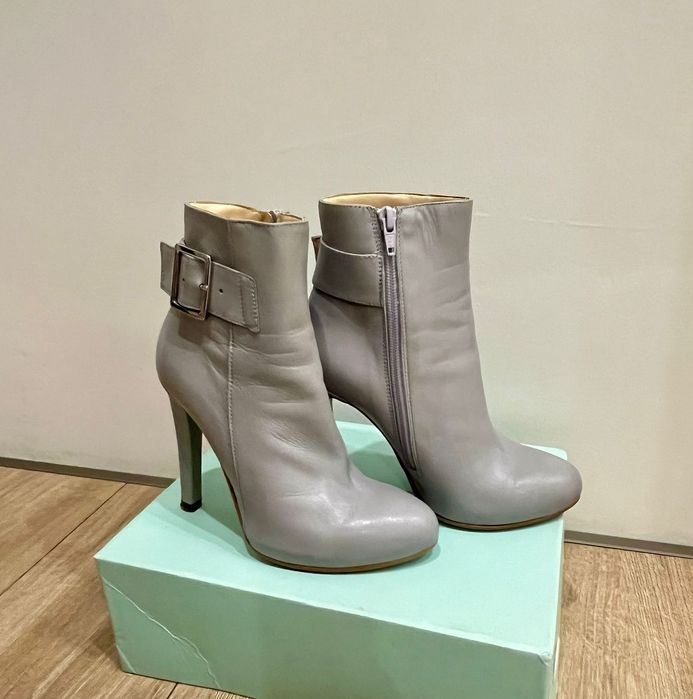 Ботильоны кожаные