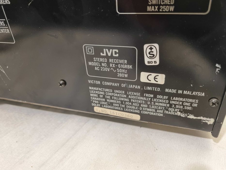 Control JVC RX-616R