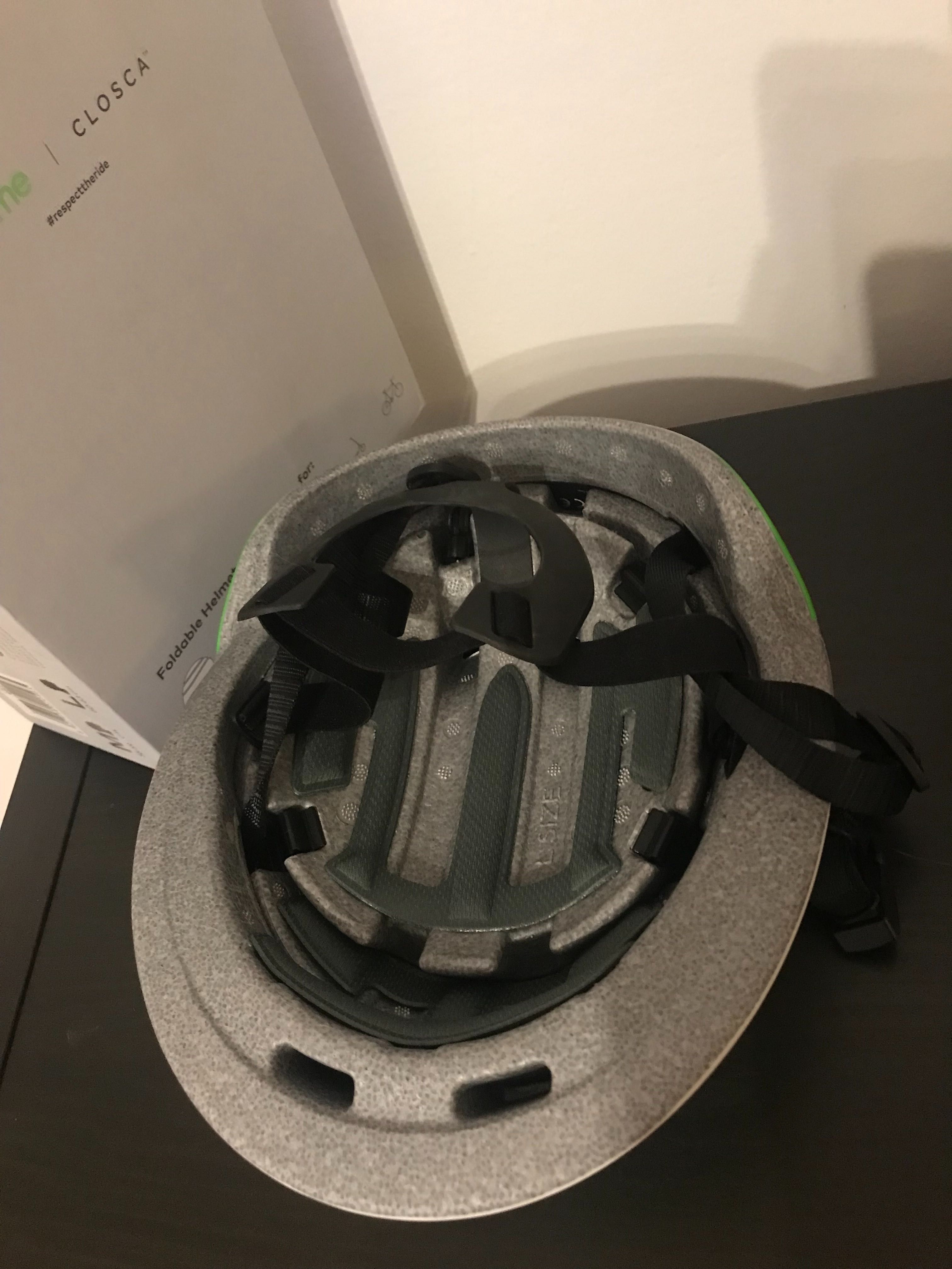 НОВ Сгъваема каска/шлем размер М Lime CLOSCA