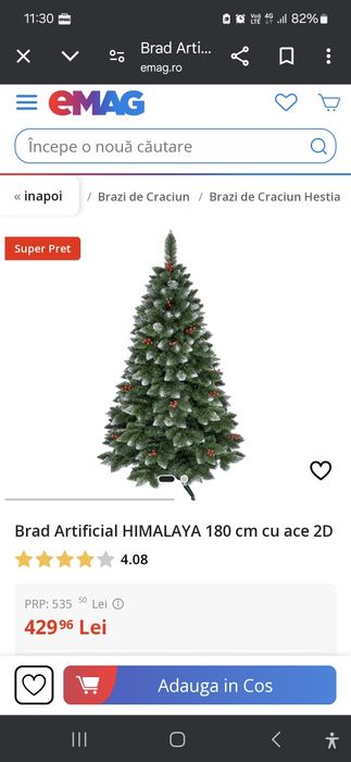 Brad artificial 180 cm