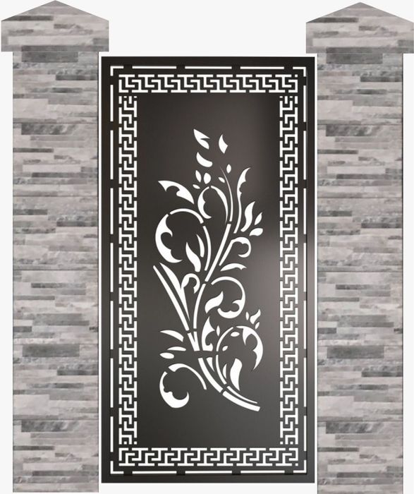 Porti metalice din tabla decupat fier forjat tip jaluzea