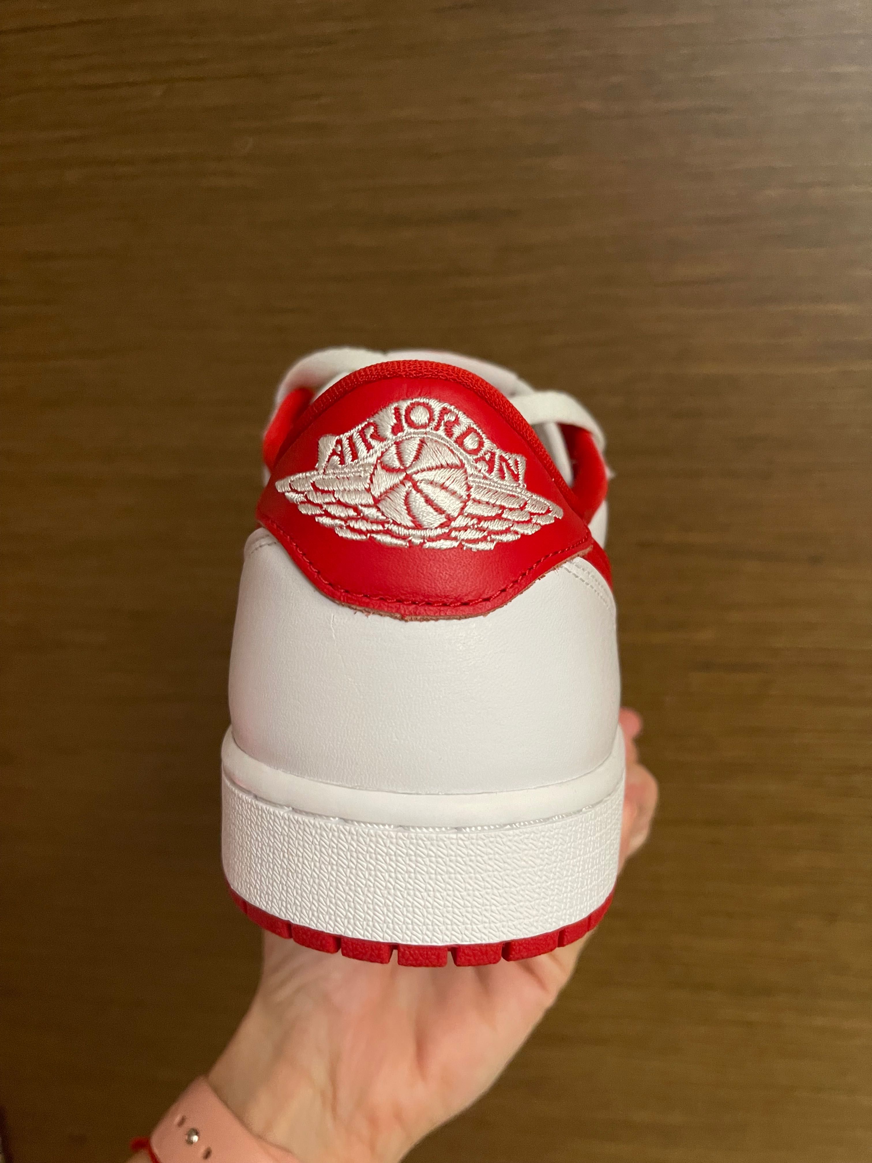 Nike Air Jordan 1 Low OG "White/Red" / НОВИ / 46