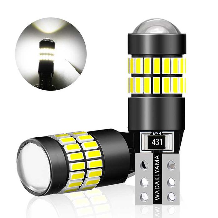 2БР. Комплект T10 LED крушки за габарити , интериор , врати , багажник