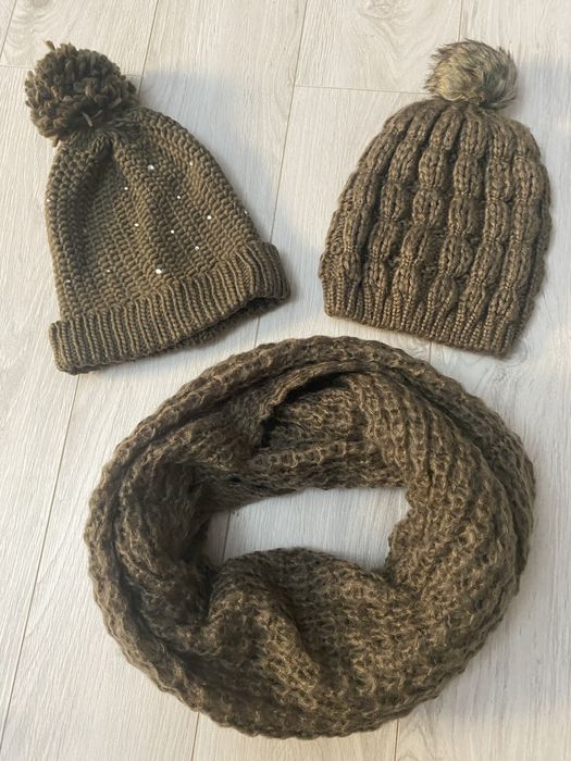 Set iarna fete- fes, caciula si fular gros- noi