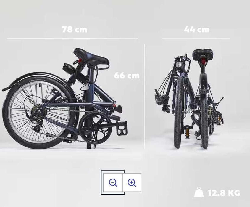 SUPER OFERTĂ! Bicicletă pliabilă FOLD 500 albastra decathlon - CA NOUA