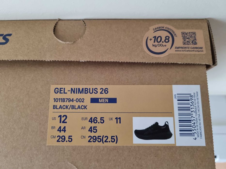 Маратонки Asics Gel-Nimbus 26, размер 46.5