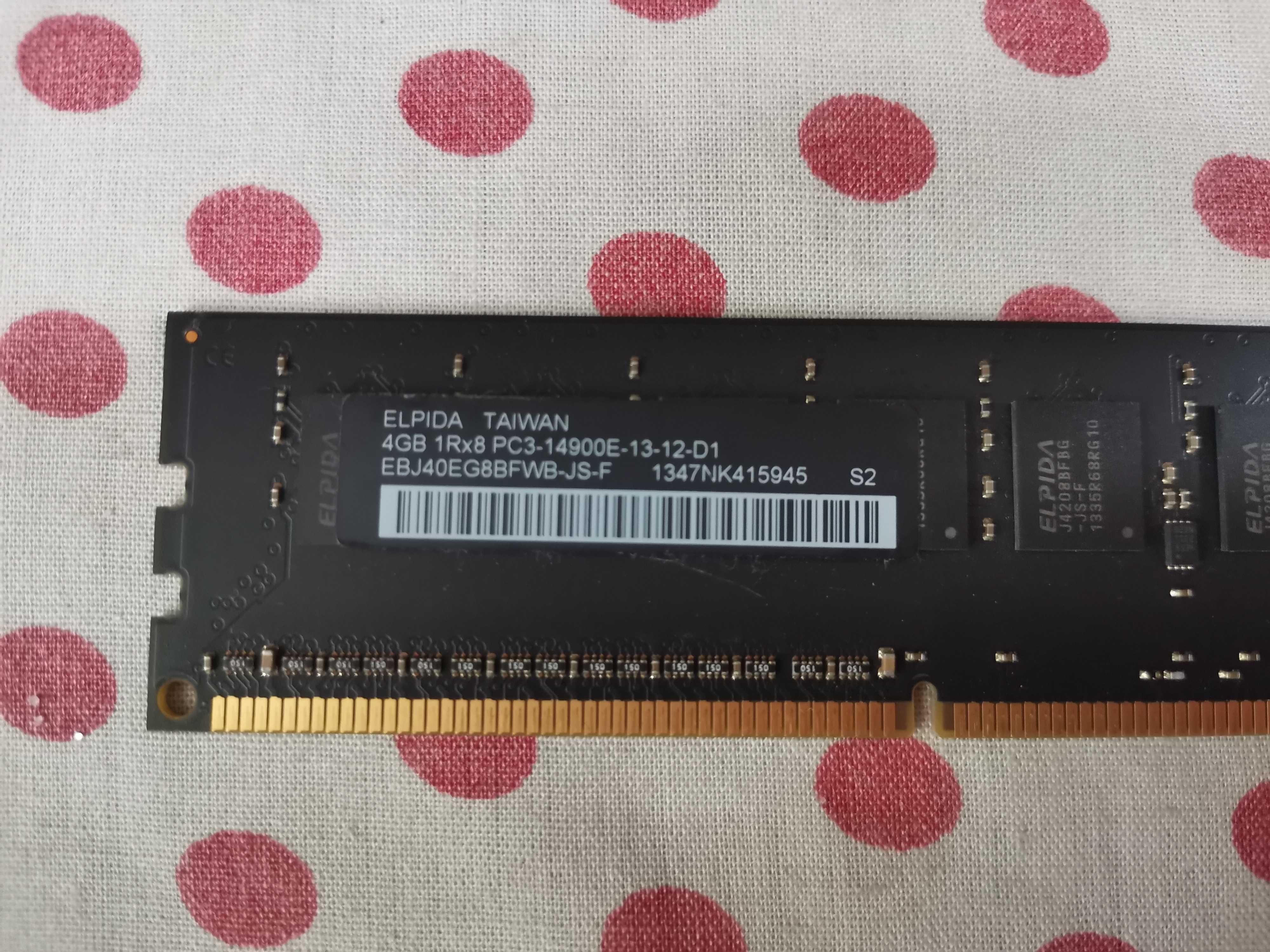 Memorie Ram Elpida Taiwan 4 GB (1 X 4 GB) 1866 Mhz.